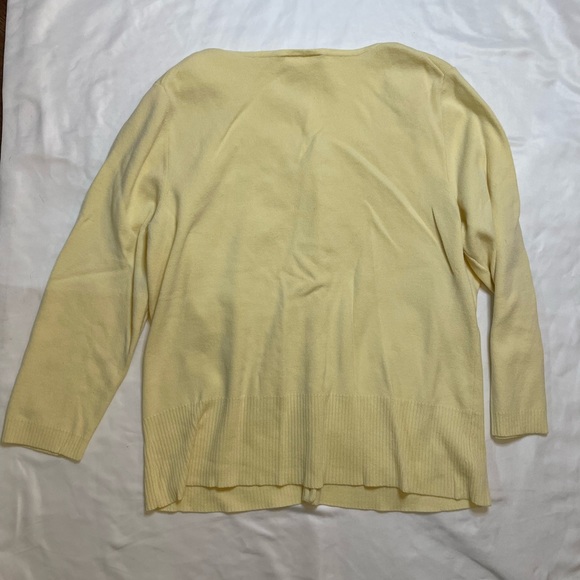 Ann Taylor by Loft size large yellow cardigan - Picture 3 of 4